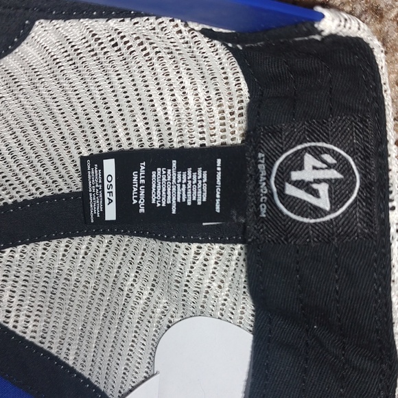 '47 Brand NHL New York Islanders Trucker Clean Up Royal Blue Snapback Hat OSFA - Picture 9 of 10